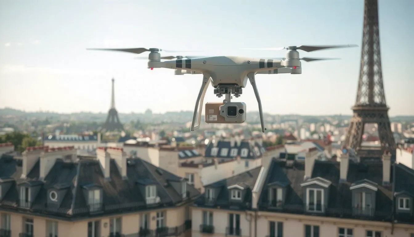 transport et logistique par drone paris