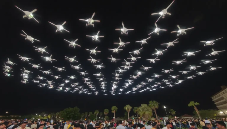 Spectacle de drones à Juan-les-Pins : dates, horaires et programme du Nouvel An 2025