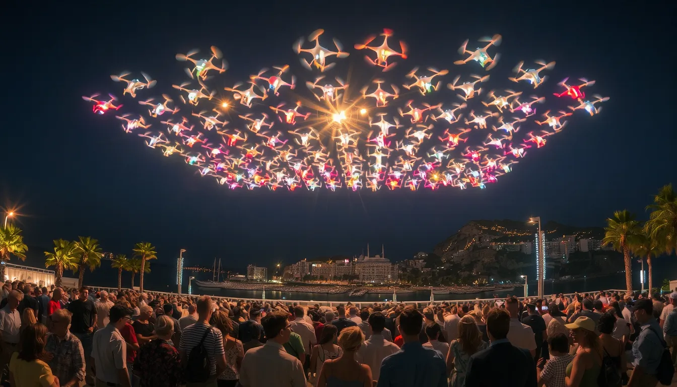 spectacle de drone cannes
