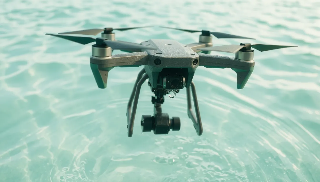 drone qui va dans l eau