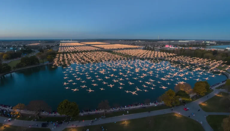 Drone Parc Tête d’Or : L’Éveil des Lumières et le spectacle des 500 drones à Lyon