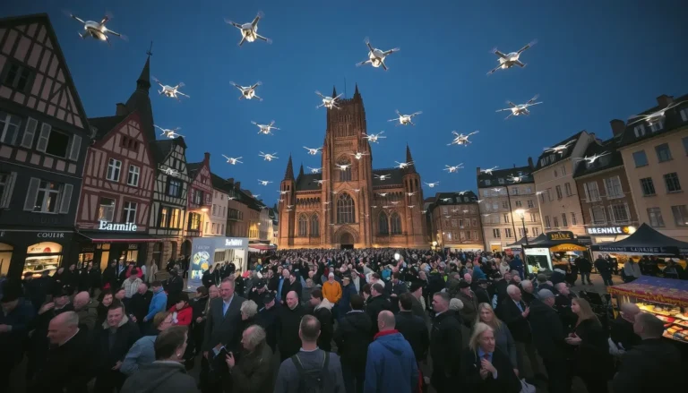 Spectacle de drone Rouen : le ballet aérien de la Foire Saint-Romain
