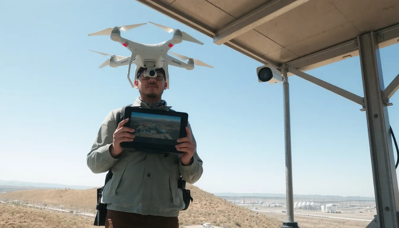 surveillance de sites à distance via drones ou cam